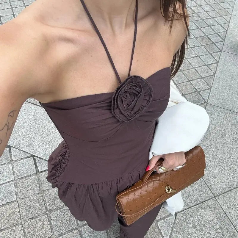 vestido , vestidomarrom , vestidoflor 