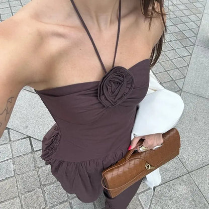 vestido , vestidomarrom , vestidoflor 