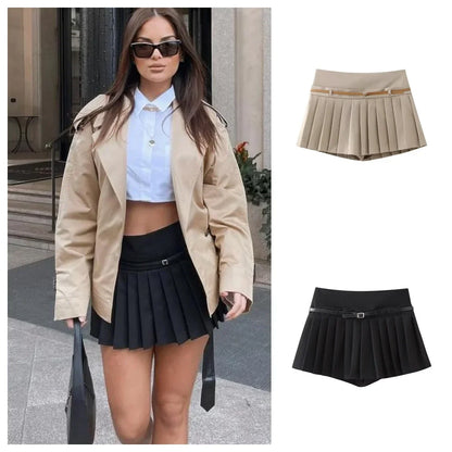 Mini Saia Plinçada Preppy