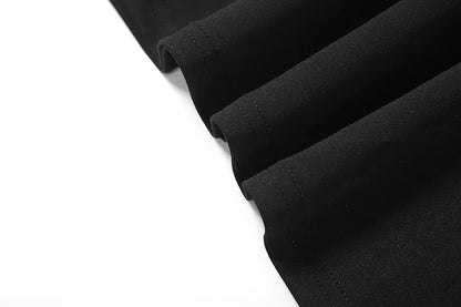 Vestido Preto Contemporânea Midi