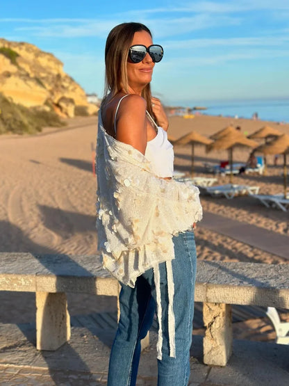 Blusa Feminina Lantejoulas