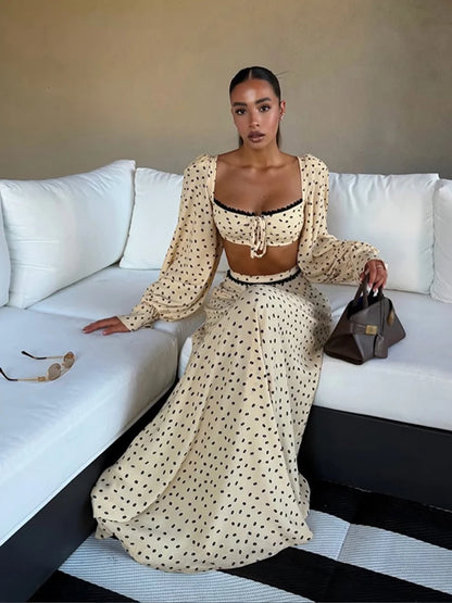 Conjunto Poá Belle Époque - Casual Chic l CAROL ESPAÇO FASHION