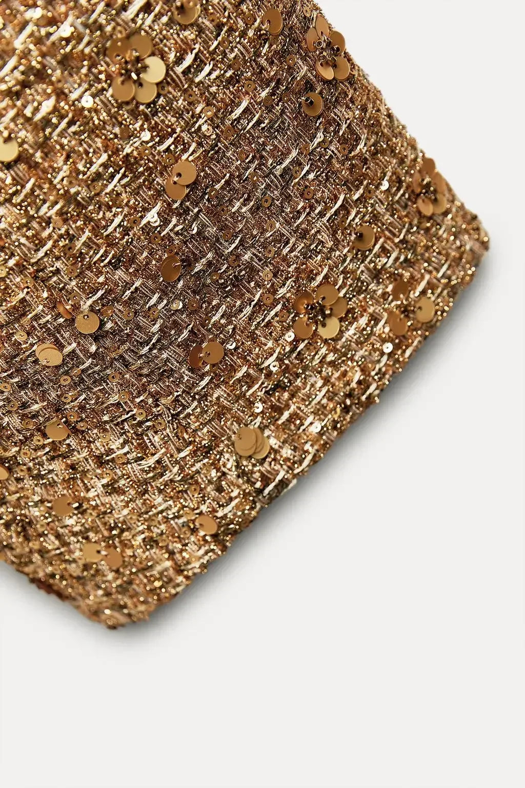 Blazer Dourado com Paetês - Outono Inverno l CAROL ESPAÇO FASHION