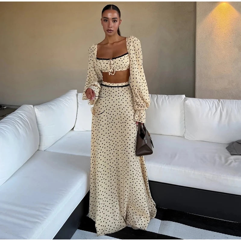 Conjunto Poá Belle Époque - Casual Chic l CAROL ESPAÇO FASHION