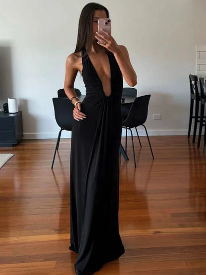 Vestido Longo Elegância Ribbon