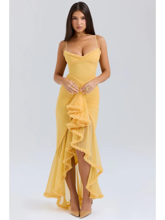 Vestido Babado Camadas Sunset