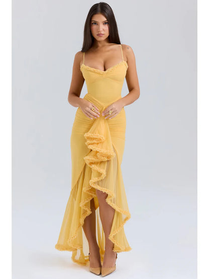 Vestido Babado Camadas Sunset