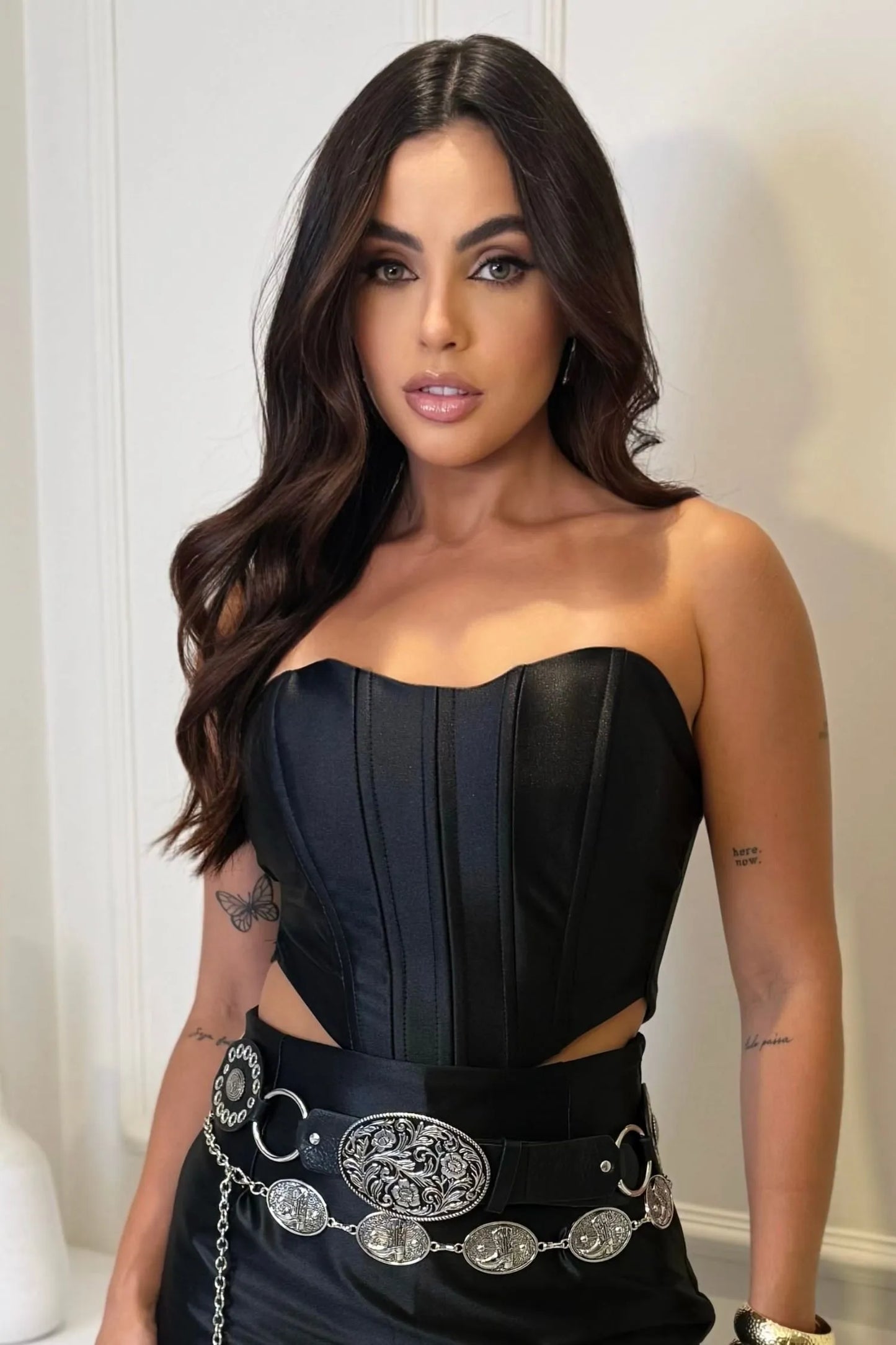 Conjunto Zafira: Corset e Saia de Seda - Sale