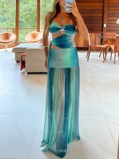 vestido , vestidoestreladomar , vestidolongotule