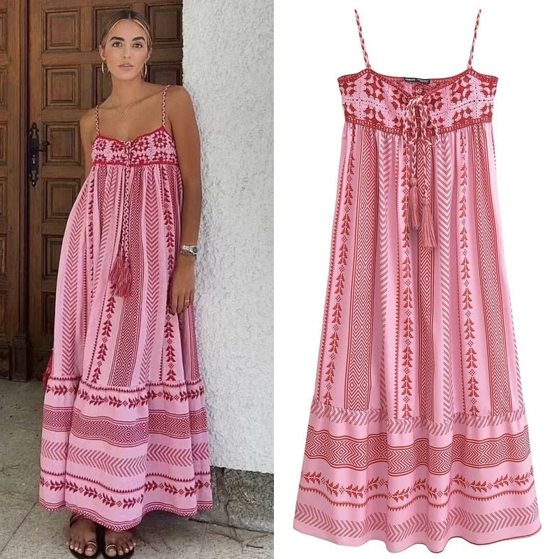 vestido , vestidolongo , vestidorosalongo , vestidolongorosa