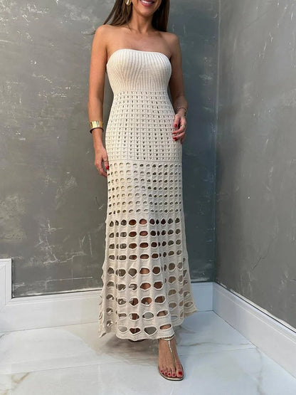 Vestido Longo Tricô