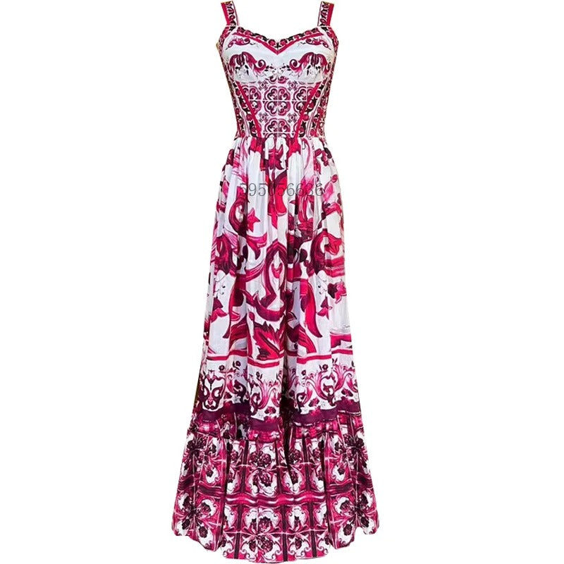 Vestido Midi Azulejo