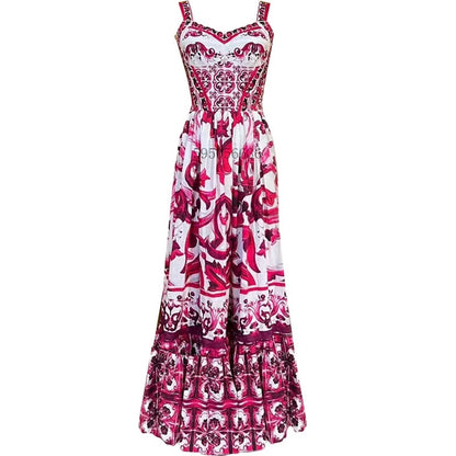 Vestido Midi Azulejo