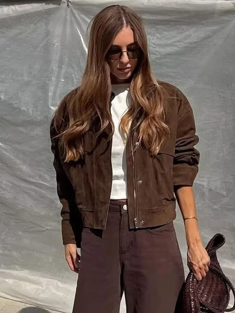 Jaqueta Suede Verona - Outono Inverno l CAROL ESPAÇO FASHION