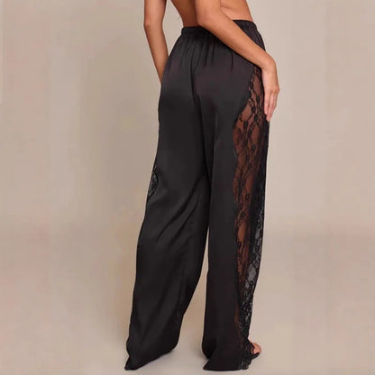 Calça Acetinada Lace Essence - Casual Chic l CAROL ESPAÇO FASHION