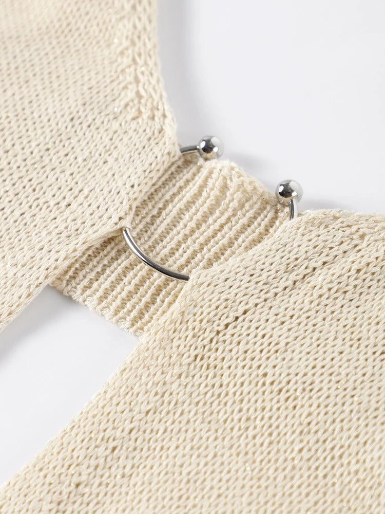 Saida de Praia Vestido Longo Tricô Ibiza