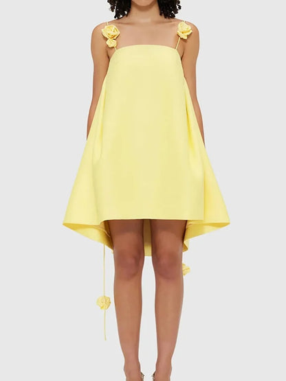 Vestido Curto Bloom Amarillo
