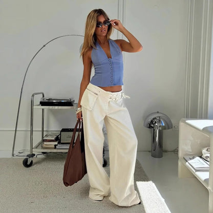 Calça Wide Leg Street Fashion - Outono Inverno l CAROL ESPAÇO FASHION
