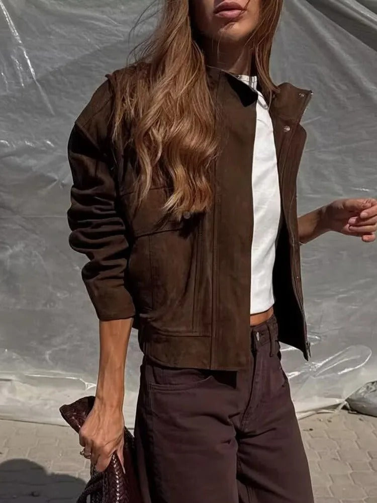 Jaqueta Suede Verona - Outono Inverno l CAROL ESPAÇO FASHION