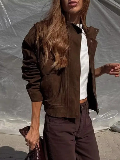 Jaqueta Suede Verona - Outono Inverno l CAROL ESPAÇO FASHION