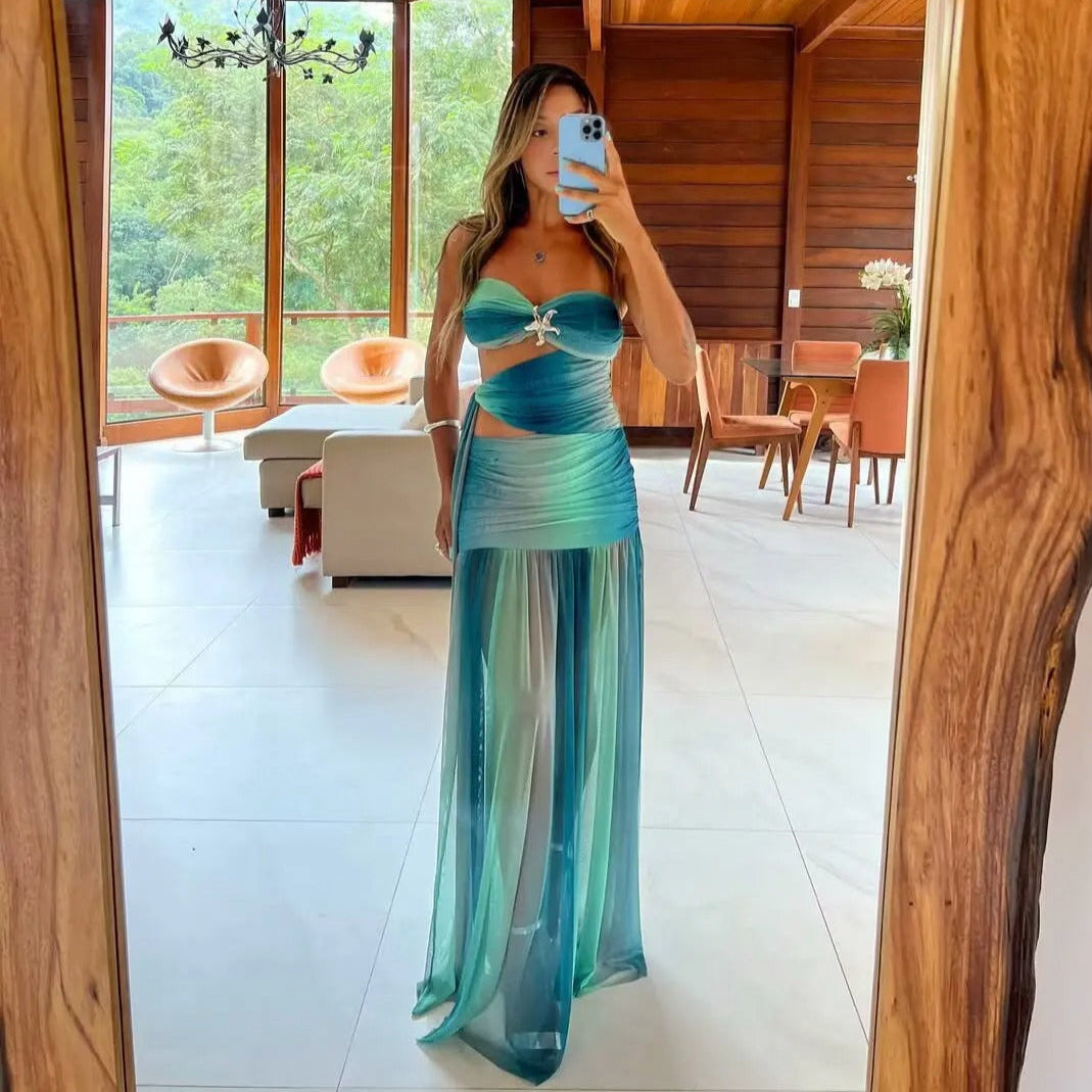 vestido , vestidoestreladomar , vestidolongotule