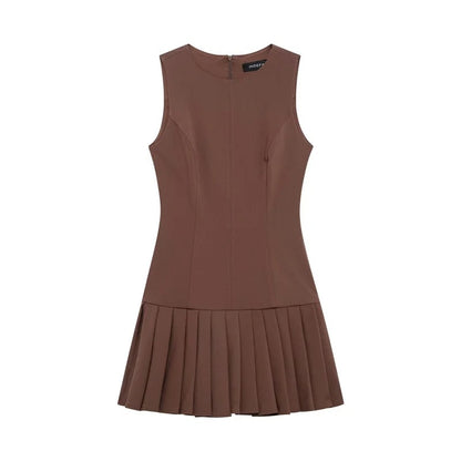 Vestido Colegial Alfaiataria Godê Plissado - Alfaiataria l CAROL ESPAÇO FASHION