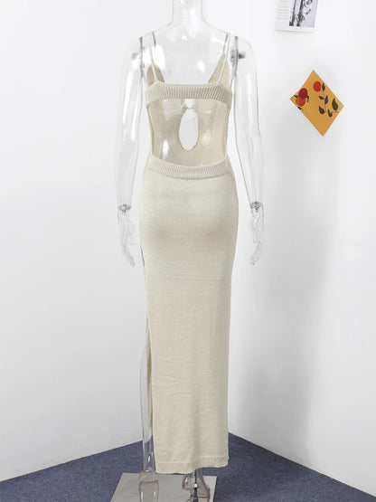 Saida de Praia Vestido Longo Tricô Ibiza