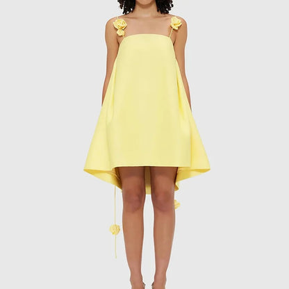 Vestido Curto Bloom Amarillo