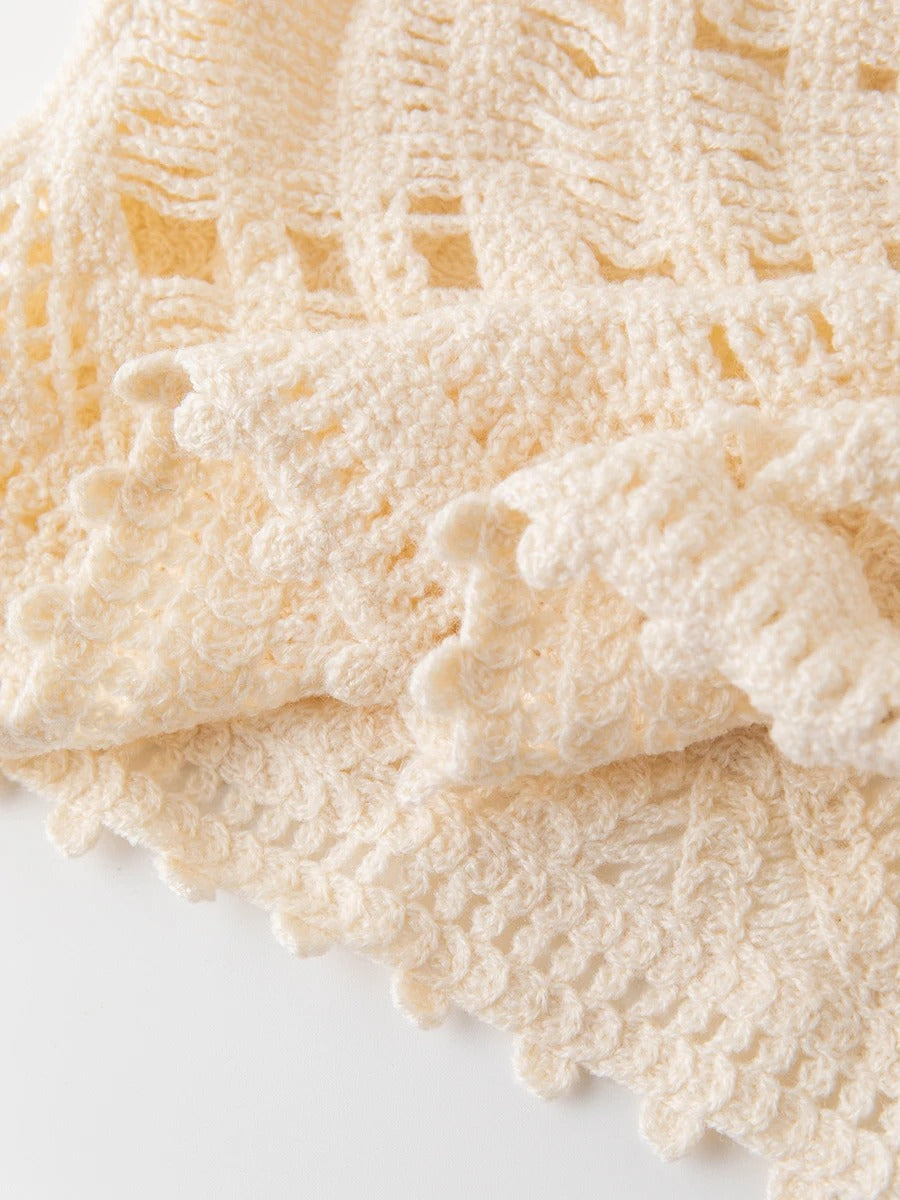 Saida de Praia  Vestido Longo Trico de Linha