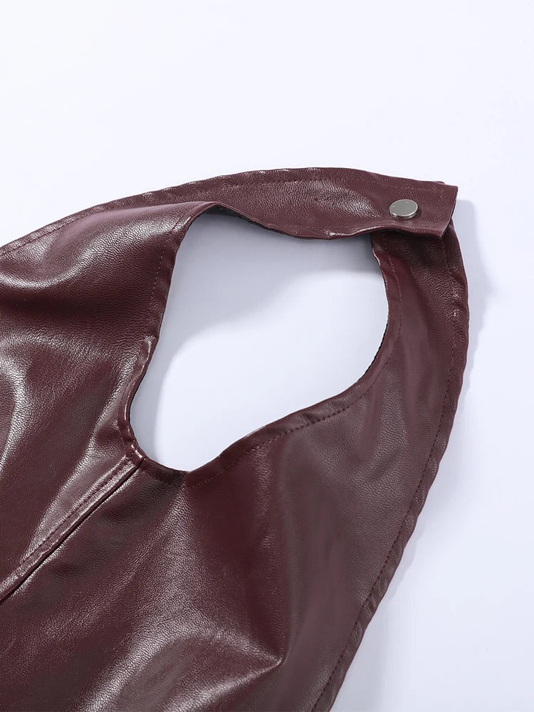 Blusa em Couro Sintético com Franjas - Outono Inverno l CAROL ESPAÇO FASHION
