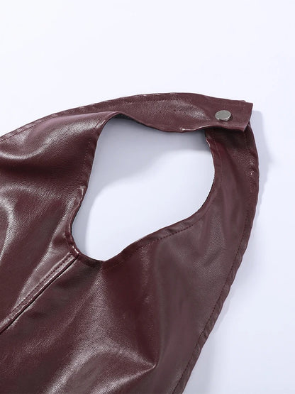 Blusa em Couro Sintético com Franjas - Outono Inverno l CAROL ESPAÇO FASHION