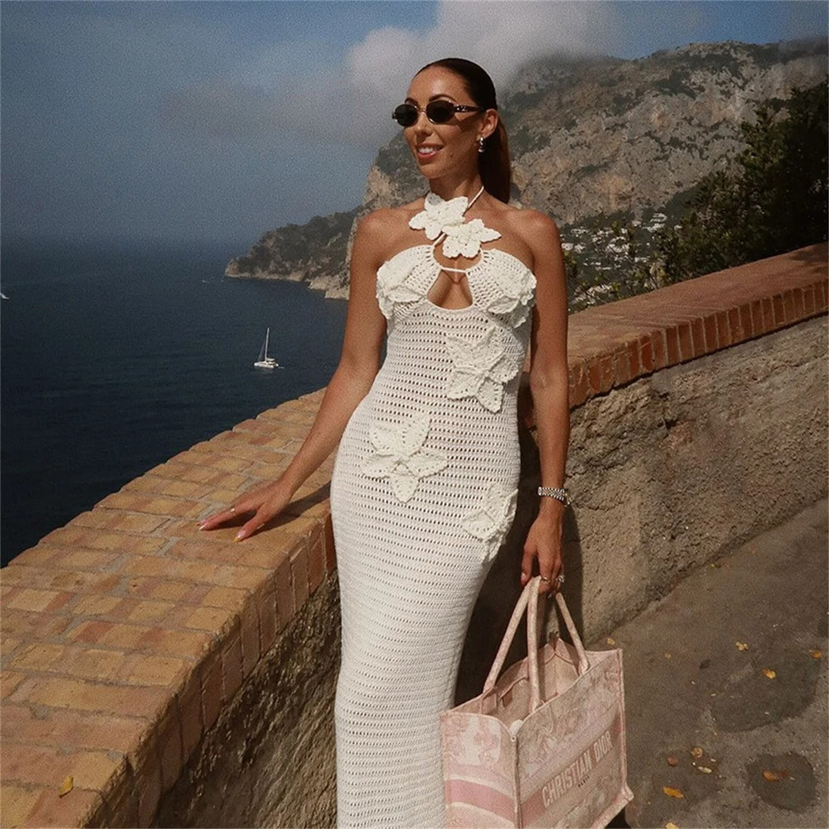 Vestido Longo Tricô  Lovely - Sale
