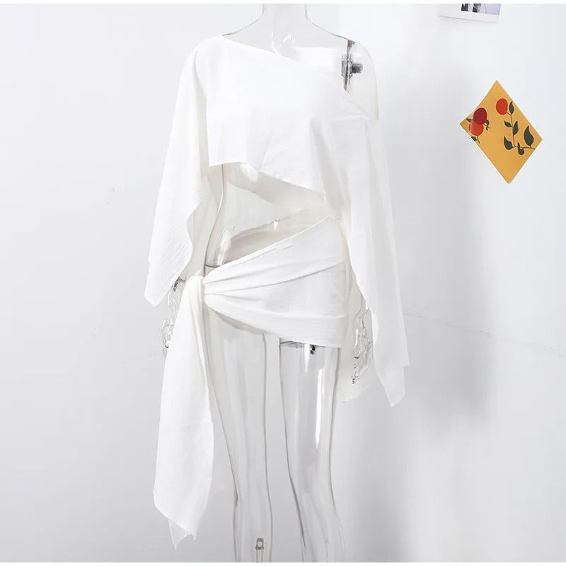 Conjunto Feminino Cropped e Mini Saia Sardenha
