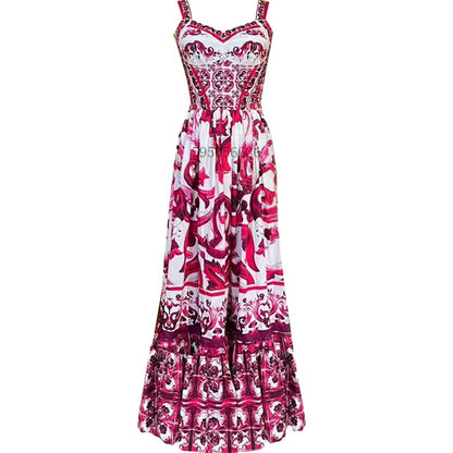 Vestido Midi Azulejo