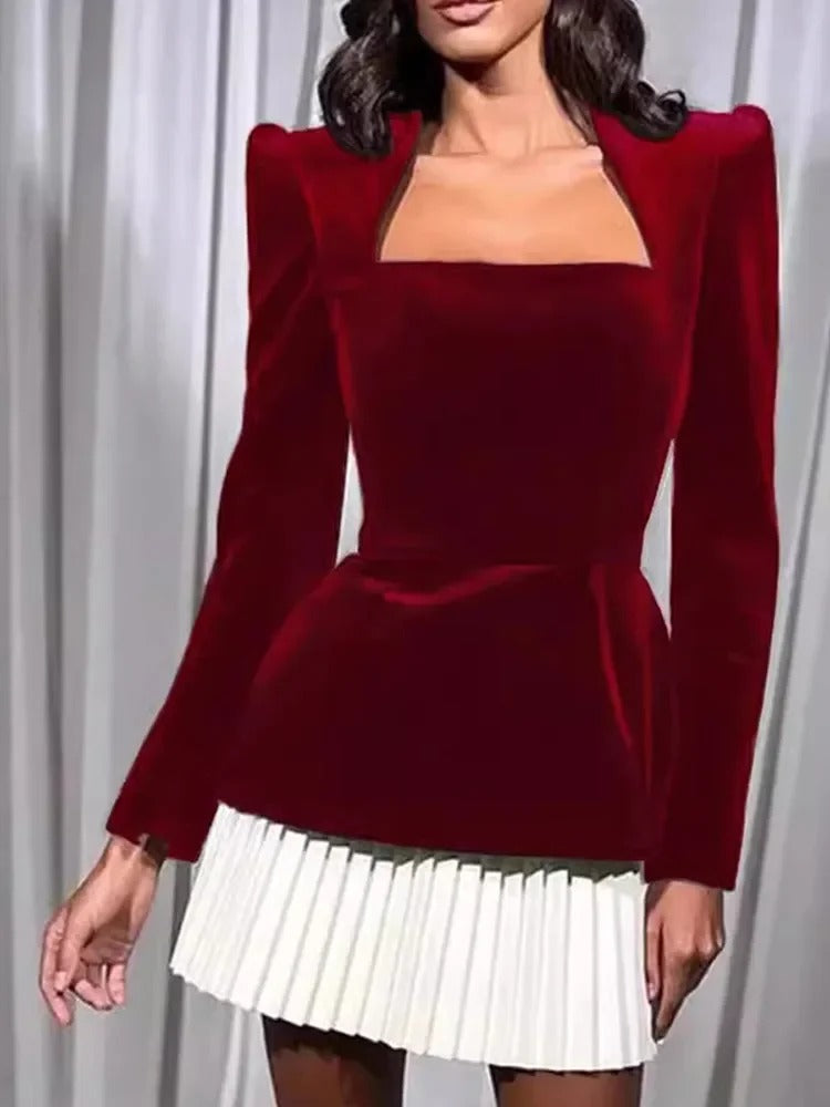 Vestido Monarca Veludo - Outono Inverno l CAROL ESPAÇO FASHION