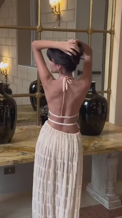 Conjunto Boho Top e Saia Longa - Moda Resort l CAROL ESPAÇO FASHION