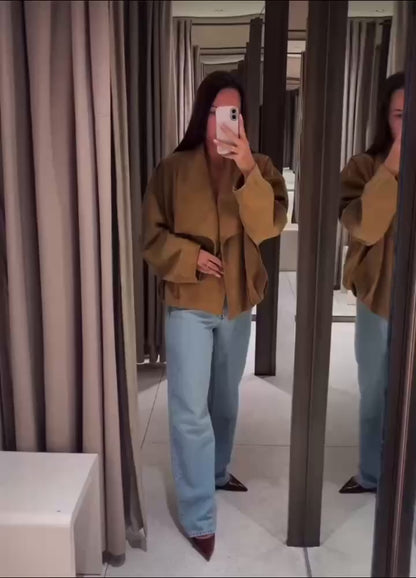 Jaqueta Suede Soft Elegance - Outono Inverno l CAROL ESPAÇO FASHION