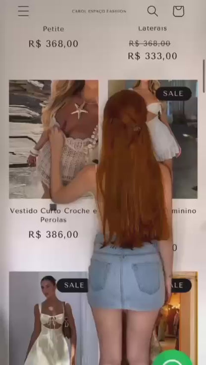 Vestido Balonê Bubble Branco