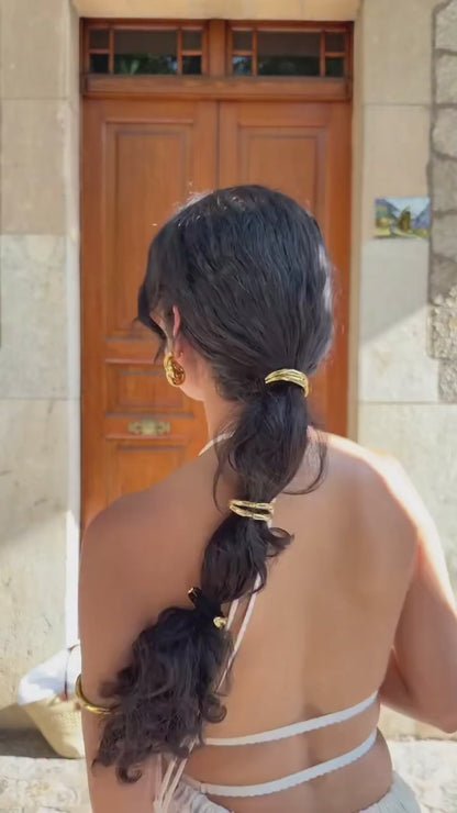 Conjunto Boho Backless Top e Saia Longa