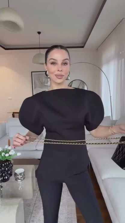 Blusa Feminina Elegance Puff - Casual Chic l CAROL ESPAÇO FASHION