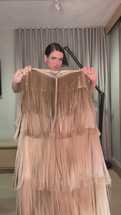 Vestido Longo Ladies Franjas