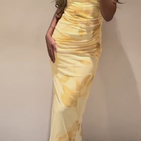 vestido , vestidolongo , vestidolongofloral , vestidoamarelolongo , vestidoalçasfinas