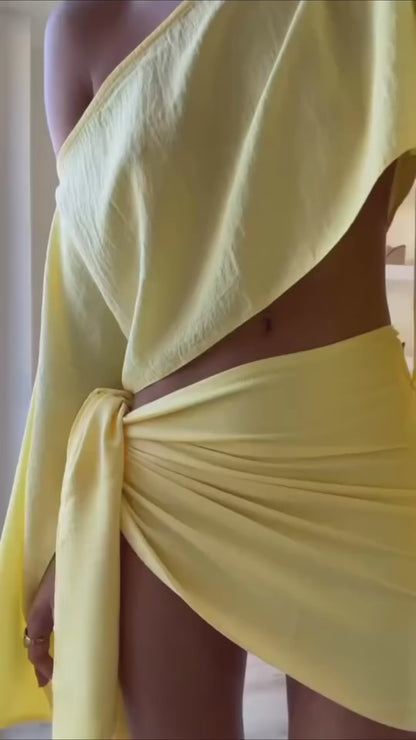 Conjunto Feminino Cropped e Mini Saia Sardenha - Sale