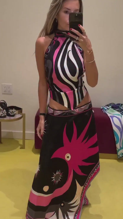 Conjunto Zênite Lenço Estampado